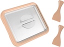 Instant Ice Cream Maker Instant Gelato Pan, Homemade Portable Fried Yogurt Machine Dustproof Lid for Sorbet, Serve Sorbets, Orange