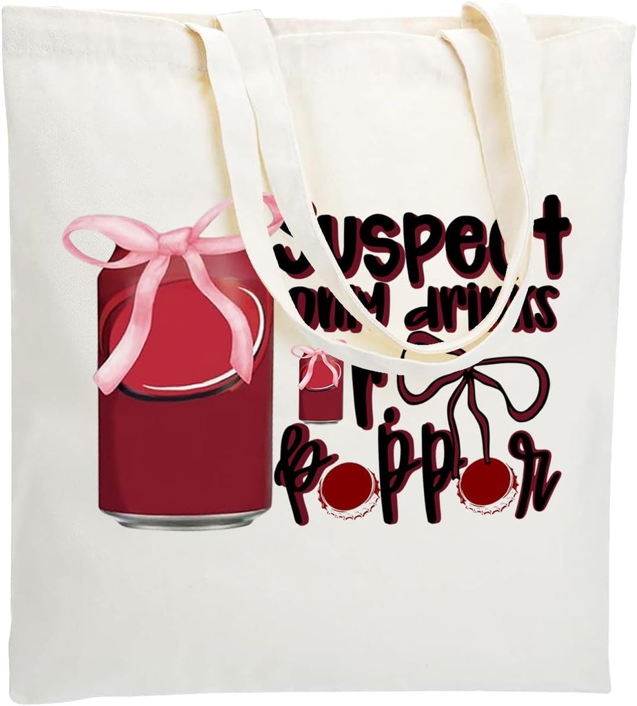 WZJHCL Soda Drinks Tote Bag Soda Lover Addicted Gift Vodka Drinker Reusable Grocery Tote Bag Fizzy Drinks Shoulder Bag