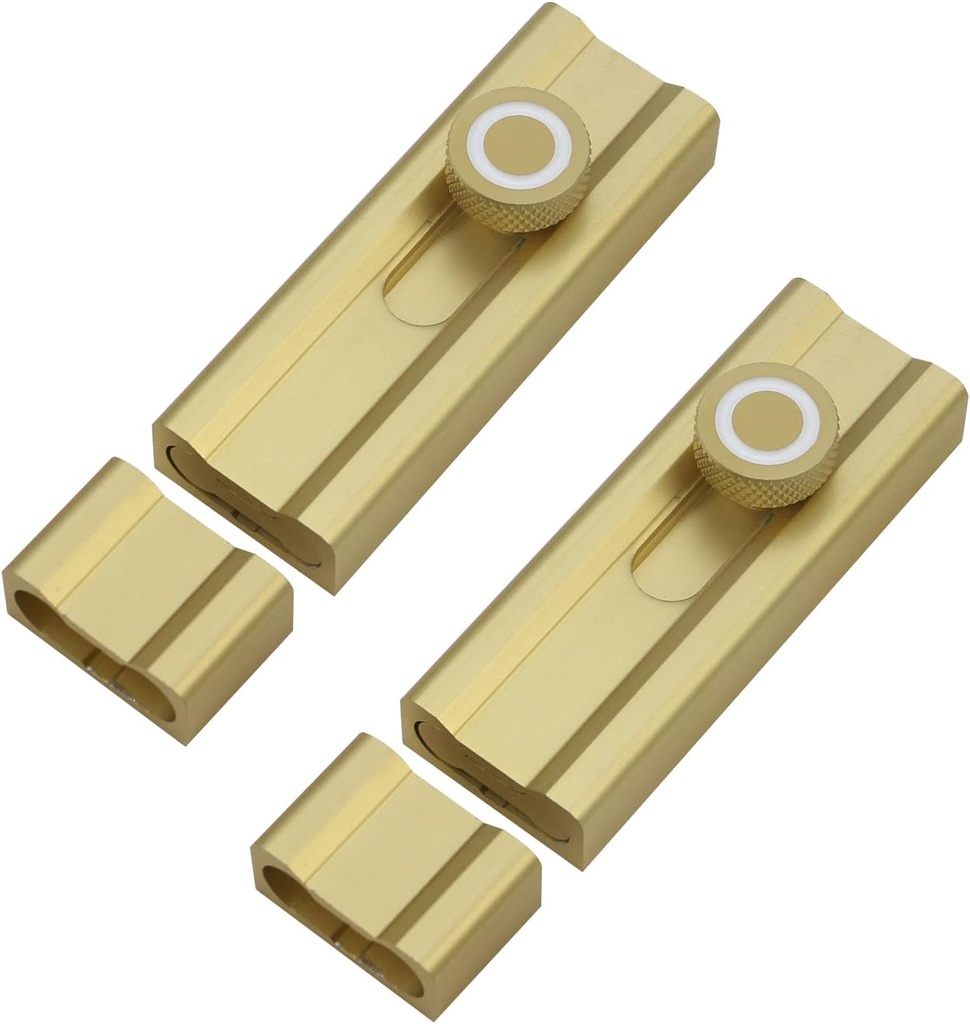 Oedema Solid Aluminum Alloy Silde Lock Adhesive Barrel Lock 4 inch Slide Bolt Latch for Barn, Gate Door, Sliding Door, Bedroom, Gold