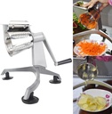 Topyond Hand Crank Food Processor Multi Functional 5 Stainless Steel Blades for Vegetable Slicing, Shredding,Grinding,for Kitchen,Salad Preparations
