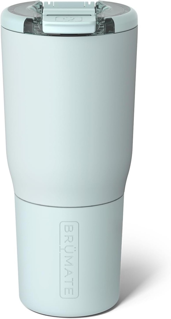 BrüMate Nav 25oz 100% Leak Proof Insulated Travel Tumbler with Magnetic BevLock™ Lid - Double Wall Cup-Holder Friendly Stainless Steel Mug (Blue Agave)