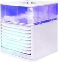 Portable Air Conditioner Fan, Personal Mini Air Conditioner with 3 Speeds, 7 Color LED Light, Evaporative Air Cooler Fan, for Home Office Bedroom