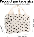 Reusable Cute Lunch Bag, Insulated Lunch Box, Food Lunch Containers for Women Men, Leakproof Cooler Lunch Tote Bags for Work, Travel, Picnic, Outdoor (Flower)
