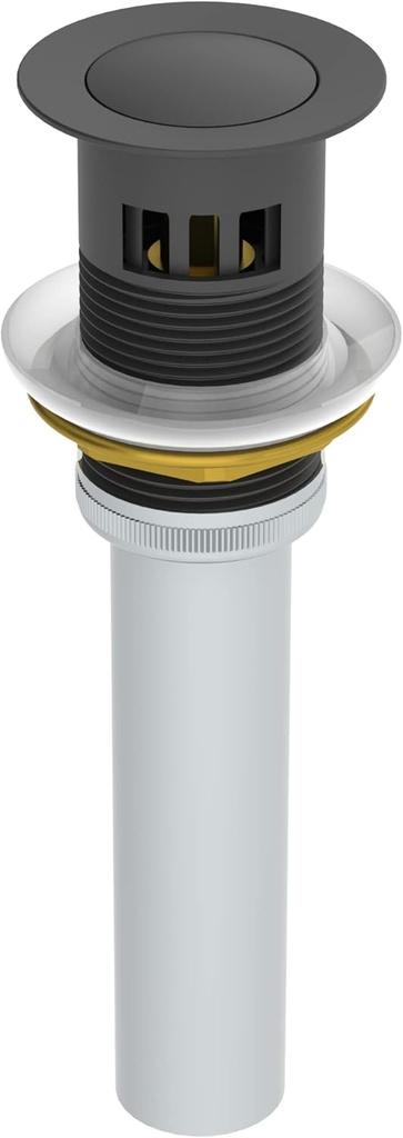 Symmons RL324MB Push Pop Sink Drain, Matte Black