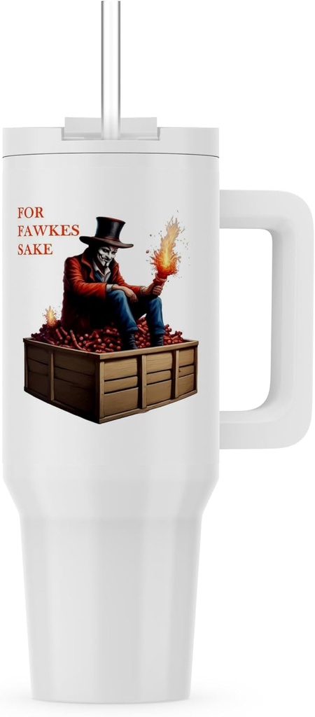 3dRose, For Fawkes Sake Remember The Gunpowder Plot, 30oz Tumbler