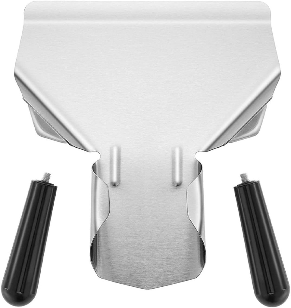 Garneck Ergonomic Design French Fries Shovel Stainless Steel Bagging Shovel for Sugar Popcorn