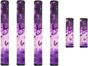 Purple Butterfly Refrigerator Door Handle Covers Set of 6, Antiskid Protector for Fridge Oven Dishwasher Keep Your Kitchen Appliance Clean from Smudges, Food Stains,Spring Summer Home Decor