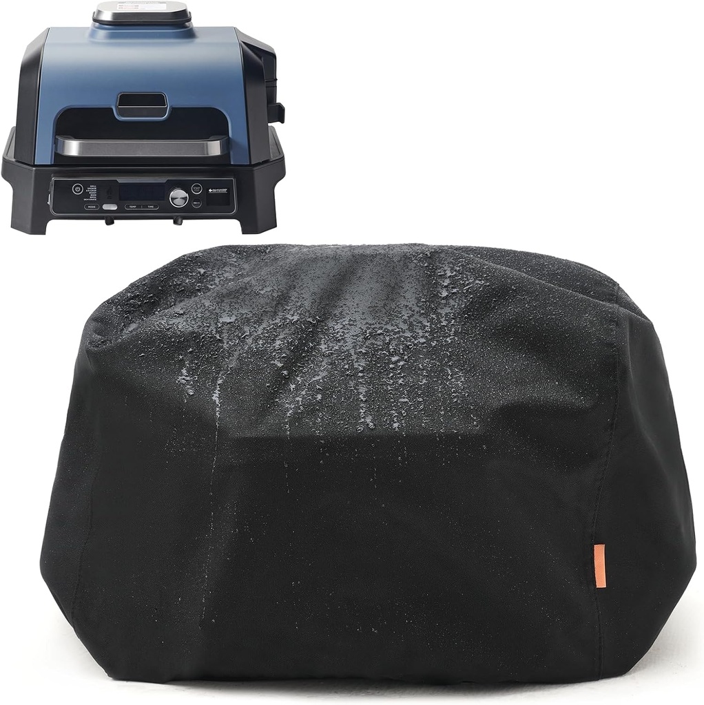 Waterproof Cover for Ninja Woodfire Pro Premium XL Outdoor Grill, Outdoor Grill Accessories for Ninja Wood Fire Smoker Air Fryer OG900/800 Series, Windproof with Drawstring Closure (Cover Only)