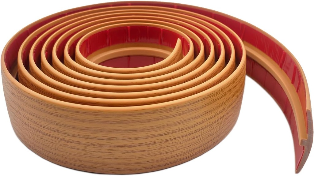 T Molding Flexible Self Adhesive T Shape Floor Transition Strip Bendable T Rubber Trim T Transition Strip for Tile to Laminate Flooring (300 × 5cm B)