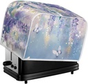 Wisteria Butterfly 4 slice Toaster Cover, Polyester Fabric Four Slice Toaster Appliance Dust-proof Cover for Kitchen Small Appliance Dust and Fingerprint Protection