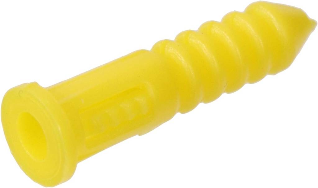 Hillman 370326 Ribbed Plastic Anchor, 4-6-8 X 7/8-Inch, Yellow, 100 count (Pack of 1)