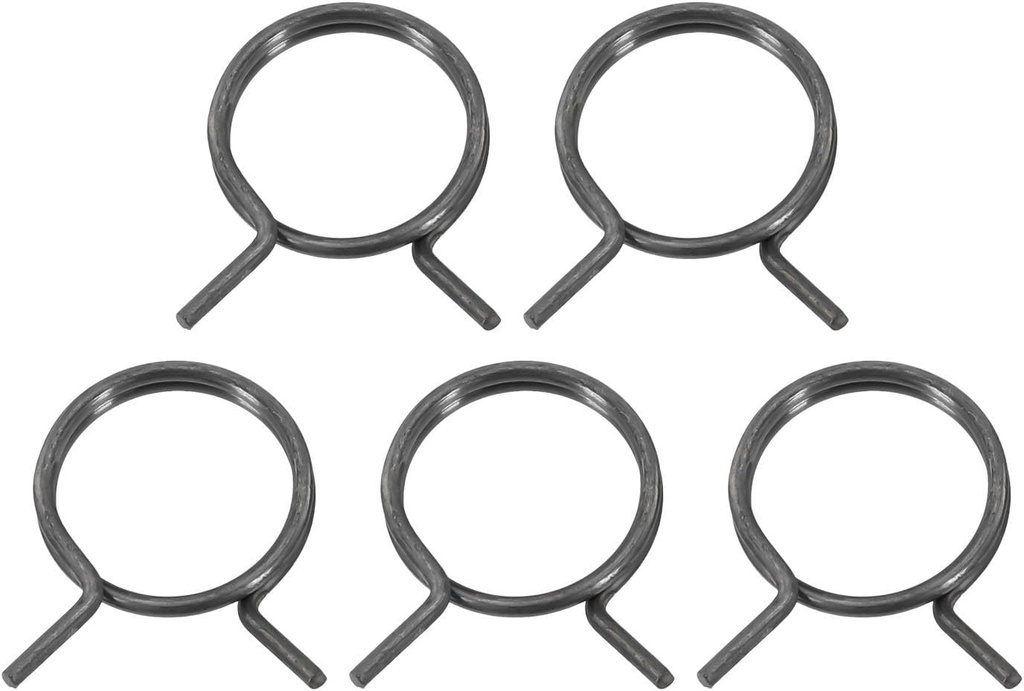 5Pcs Door Handle Springs Stainless Steel Lever Knob Latch Replacement Coil Torsion Black Interior Hardware(FMTB-MSNH-F)