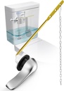 Toilet Handle Replacement Kit Universal - Front-Mount Toilet Handle Tank Flush Lever with Stainless Steel Flapper Chain, Compatible with Gerber, American, Standard, Kohler, TOTO