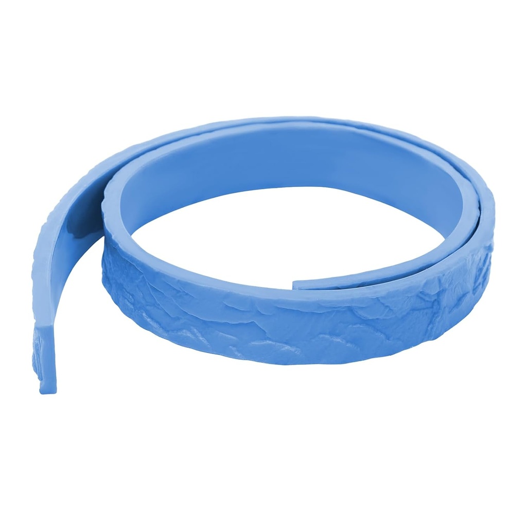 3 x 91 Inch Concrete Form Edge Molding, Concrete Stone Rock Edge Form Liner, Concrete Countertop Edge Form, Chiseled Edge Concrete Countertop Edge Form Liner (Blue, 90.55*2.75*0.79in(3 x 91 Inch))