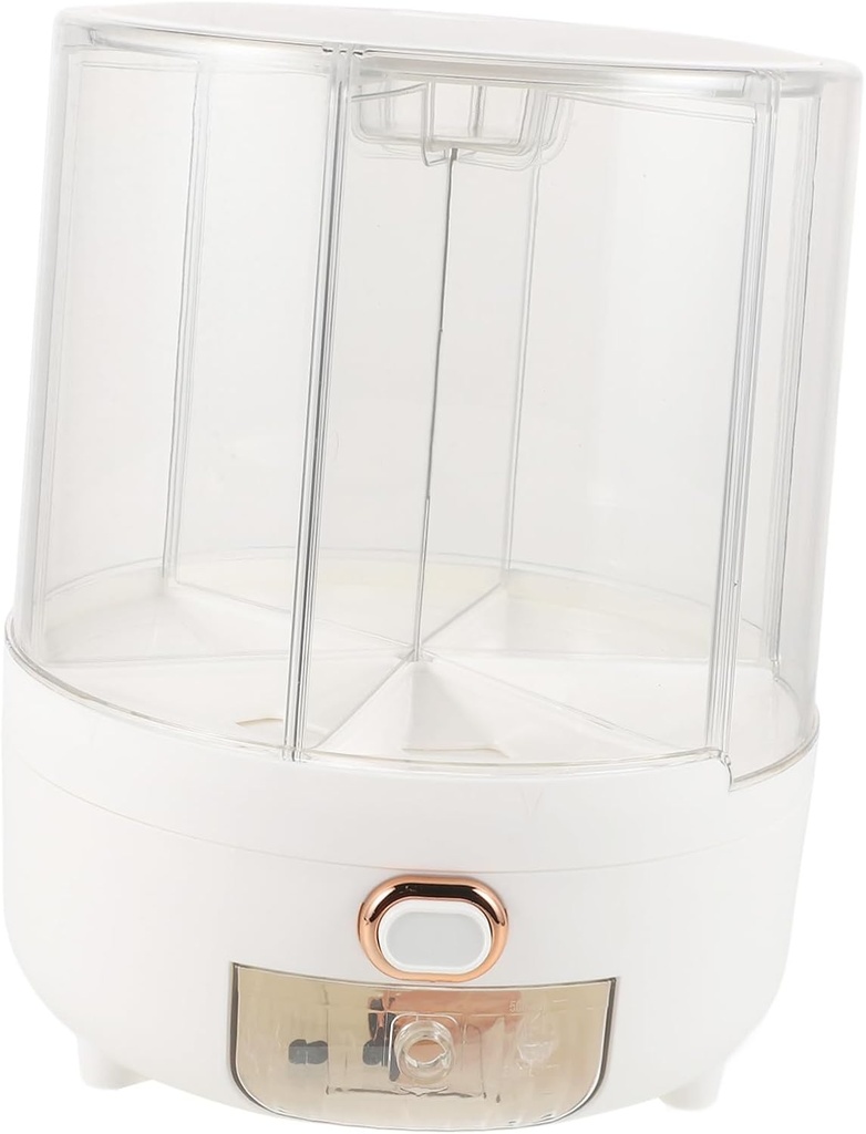 Rice Dispenser Storage Box Grain Dispenser Kitchen Rotating Storage Pail for Dry Food