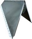 Generic Heavy Duty Galvanized Snow Diverter - Horizontal, Metal, SDH-20-K (20-inches)