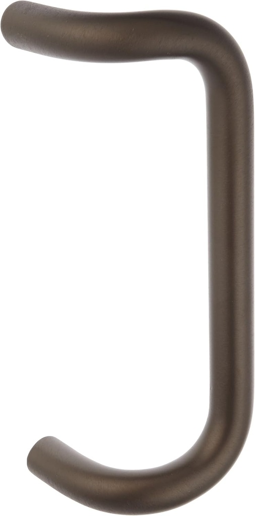Rockwood BF157.313 Aluminum 90-Degree Offset Door Pull, 1" Diameter x 10" Center-to-Center, Through Bolt Mounting for 1-3/4" Door, Dark Bronze Anodized Finish