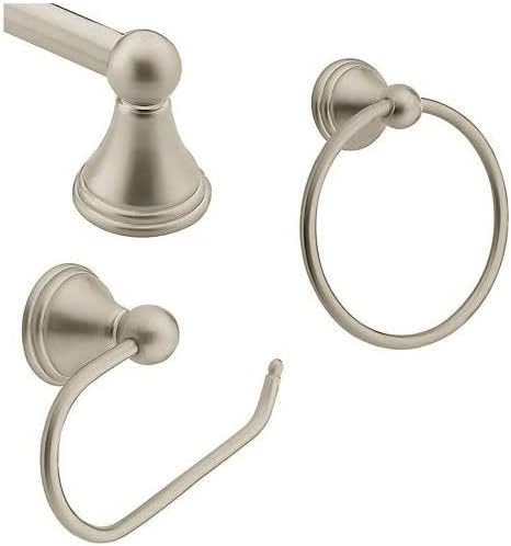 MOEN/FAUCETS DN8433BNCSI Prestonpreston 3Piece Accessory Kit Preston 3Piece Decorative Bath Hardware Set - Brushed Nickel