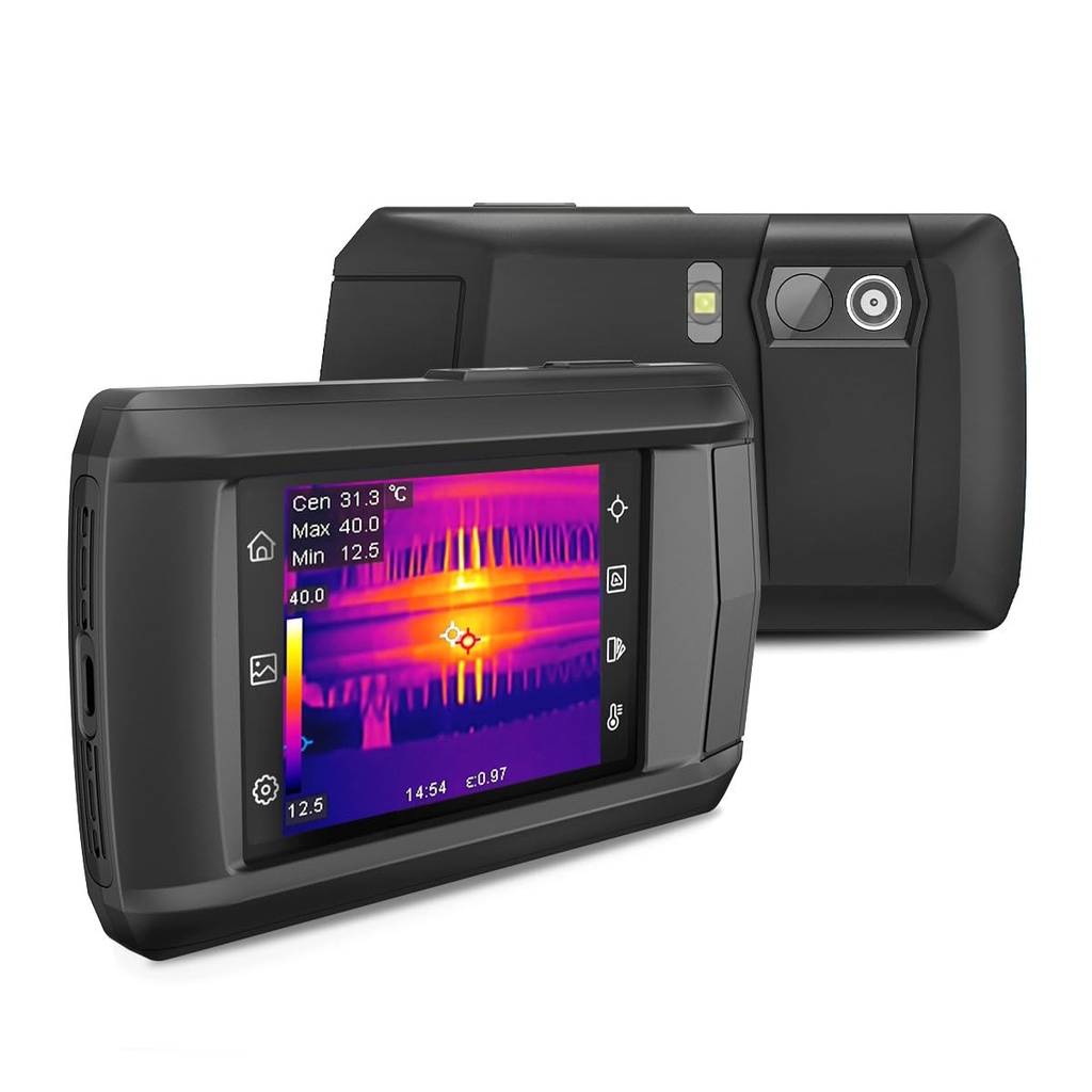 HP96 Thermal Imaging Camera,3.5" Touch Screen Thermal Camera with Visual Camera, 240 x 240 Super Resolution, Intelligent Scene Detection, 96 x 96 IR Resolution, 25 Hz Video Recording, -4°F to 662°F