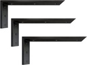 Countertop Support Bracket 14 inch 3 Pack Granite Countertop Bracket 14" x 6" x 2 1/2" Heavy Duty Shelf Bracket L Bracket Mantel Corbels for Wood/Quartz/Concret/Laminate Countertops