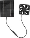 2W Solar Panel Exhaust Fan, Ventilation Heat Dissipation Tool for Chicken Coops, Greenhouse, Shed, Pet House