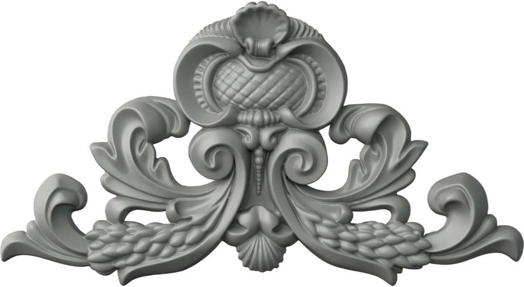 Ekena Millwork 15 1/4"W x 8 1/4"H x 1 1/4"P Hamilton Onlay