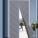 Thermal Insulated Door Blanket 30" x 80" 36" x 82" 48x80 Winter Door Insulation Soundproof Weatherproof Thermal Insulated Door Curtains White Thermal Door Cover For Patio Doors(Fits door 30" x 80")