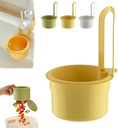 Sink Strainer Basket,2025 New Faucet Hanging Strainer, Hanging Draining Basket for Kitchen,Sink Food Catcher, Hanging Kitchen Sink Strainer Basket for Dishwashing,Easy to Install. (Yellow)