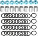 PATIKIL Skateboard Truck Hardware Kit, Skateboard Truck Lock Nuts Axle Washers Spacer Speed Rings Repair Set for Longboard Cruiser