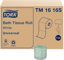Tork Septic Safe Toilet Paper, White, 2-Ply 100% Recycled, Eco-Friendly, T24 Compatible 96 Rolls x 500 Sheets (TM1616S)