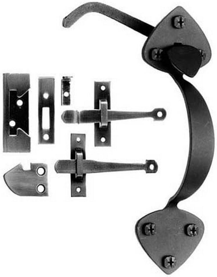 Matte Black Forged Iron Rim Latch