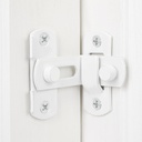 3 Packs White 90° Flip Latches, Sleek Right Angle Latches for Barn Doors, French Doors, Closets, and More - Upgrade Privacy & Security