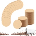 400Pcs Replacement Coffee Filter Paper, 2.5in Unbleached Natural Round Coffee Filter Coffee Accessories Compatible with Aeropress Coffee Makers