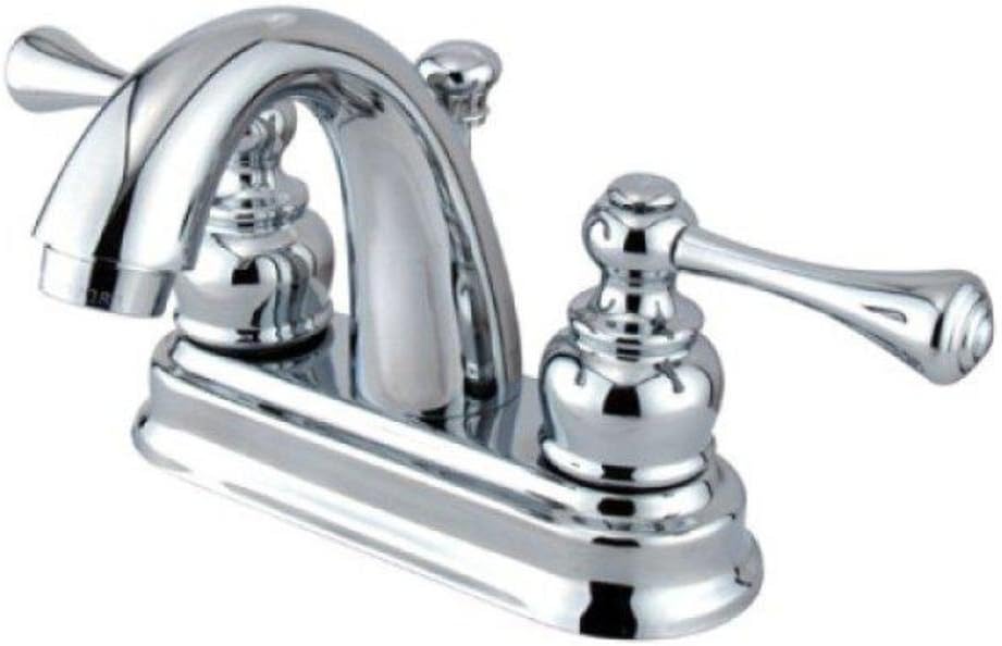 Kingston Brass KB5611BL Vintage 4-Inch Centerset Lavatory Faucet, Polished Chrome