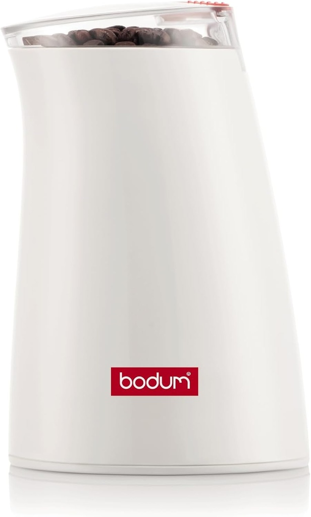 Bodum C-Mill Electric Blade Coffee and Spice Grinder, Stainless Steel Blade, White