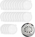 25 Pack Disposable Shower Drain Hair Catcher,4.3 Inch Mesh Sticker Drain Cover, Adhesive Drain Hair Catcher,Floor Strainer for Bathroom Bathtub Kitchen Sink (25)