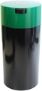 Tightvac - 5oz to 24 Ounce - Patented Airtight Container | Multi-use Vacuum Container Works as Smell Proof Containers for Herbs and Dry Goods. Green Black
