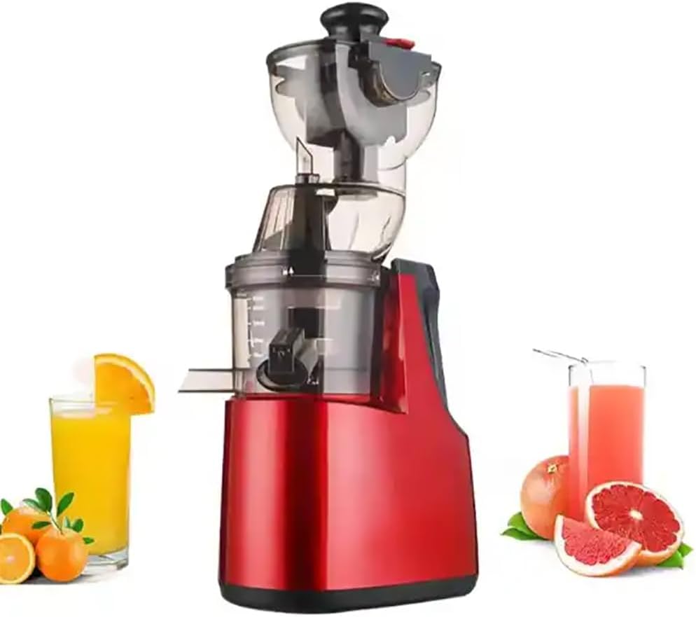 TsoLay Commercial Electric Slow Juicer, Stainless Steel Citrus Squeezer with Reverse Function, Automatic Separation of Residue Juice, Easy to Clean, for Citrus Orange Fruit Vegetable