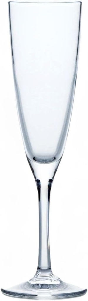 Takumistyle Select (Set of 6), Cup Free Cup, Flute Champagne, Diameter 2.2 x Height 8.6 inches (56 x 218 mm), 5.3 fl oz (160 ml), Dishwasher Safe, Glass (Glass), Made in Japan