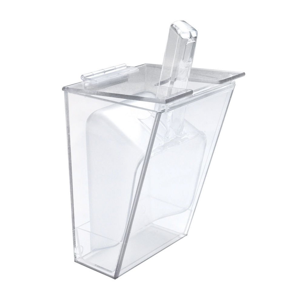 Cal-Mil 356 Wall Mount Scoop Holders, 6" W x 5.25" D x 11.5" H, Clear