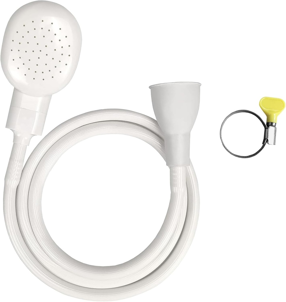 Soerreo Portable Rubber Hose Nozzle, Size, Easy to Use, Hand Shower, Suitable for People or Pets