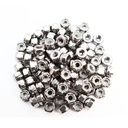 #6-32 Nylon Insert Hex Lock Nuts 100 Pack 304 Stainless Steel Self-Locking Nylon Lock Nuts Plain Finish for Industrial Construction Fasteners