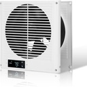 Room to Room Fan 8 in, In-Wall Vent Fans, Quiet for Kitchen and Laundry Room, 2-Way Through-Wall Vent Fan w/Temp Control & 10-Speed Quiet EC Motor for Kitchen/Workshop/Laundry