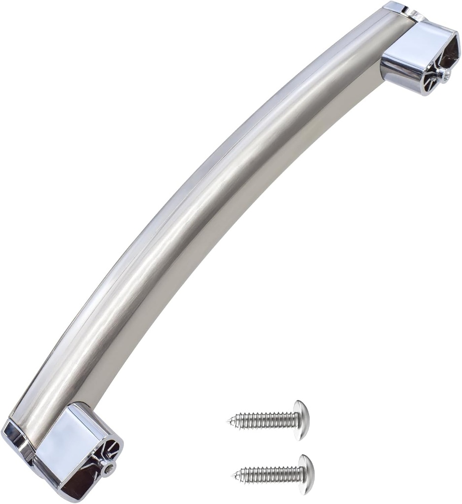 Upgraded WB15X21101 Microwave Oven Door Handle Compatible for GE Microwave Handle Replacement, Reinforced for General Electric GE Microwave Door Parts JNM3163RJ1SS, JNM3163RJ3SS, JVM3162RJ3SS