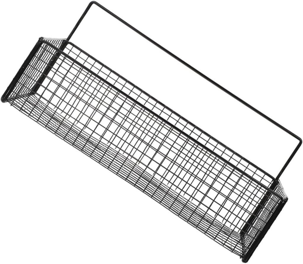 Wall Mount Kitchen Vegetable Storage Basket Metal Hanging Organizer No-Drill Design for Fruits and Sundries for Home Kitchen Use