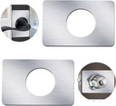 Door Reinforcement Plate,Door Lock Repair kit,Door Knob Deadbolt Repair Backplate Reinforcer Kit, 2 PCS with 304 Stainless Steel Material