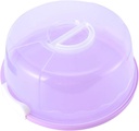 Hemoton Handheld Cake Holder Leakproof Biscuit Case Portable Cake Carrier Clear Lid Large Bakery Box