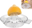 Lemon Squeezer Fruit Hand Squeezer Hand Juicer with Handle, Dishwasher Safe, Heavyweight Glass