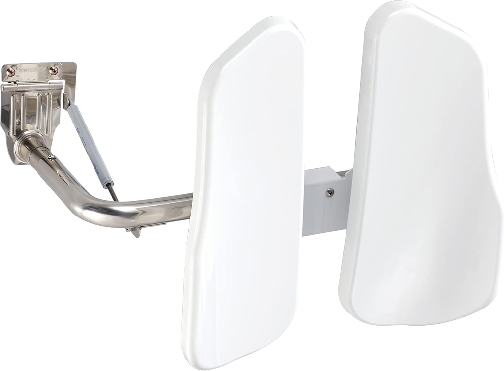 Movable Position Toilet Back Support — 2-Panel Backrest Toilet Assistance for Elderly — Lumbar Support for Bathroom — Ultra-Comfortable Bathroom Toilet Support — Accessible Handicap Toilet Aid