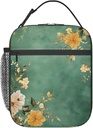 Sage Green Insulated Lunch Box for Women Men Sage Green Lunch Bag for Travel,or Fishing Polyester